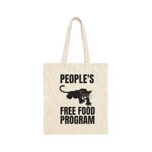 People"s Free Food Program: Cotton Canvas Tote Bag