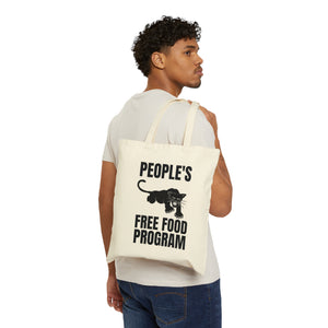 People"s Free Food Program: Cotton Canvas Tote Bag