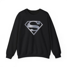 Cargar imagen en el visor de la galería, Black Superman: Unisex Heavy Blend™ Crewneck Sweatshirt