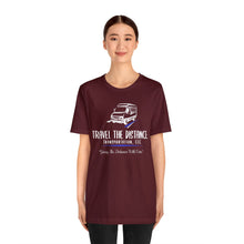 Load image into Gallery viewer, New Travel the Distance: Unisex Jersey Short Sleeve Tee