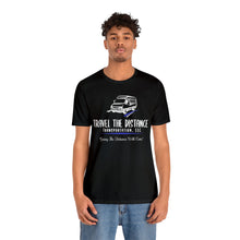 Load image into Gallery viewer, New Travel the Distance: Unisex Jersey Short Sleeve Tee