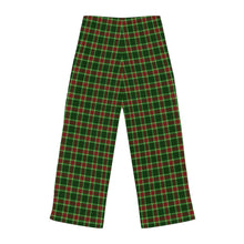 Load image into Gallery viewer, Green Plaid: Women&#39;s Pajama Pants (AOP)