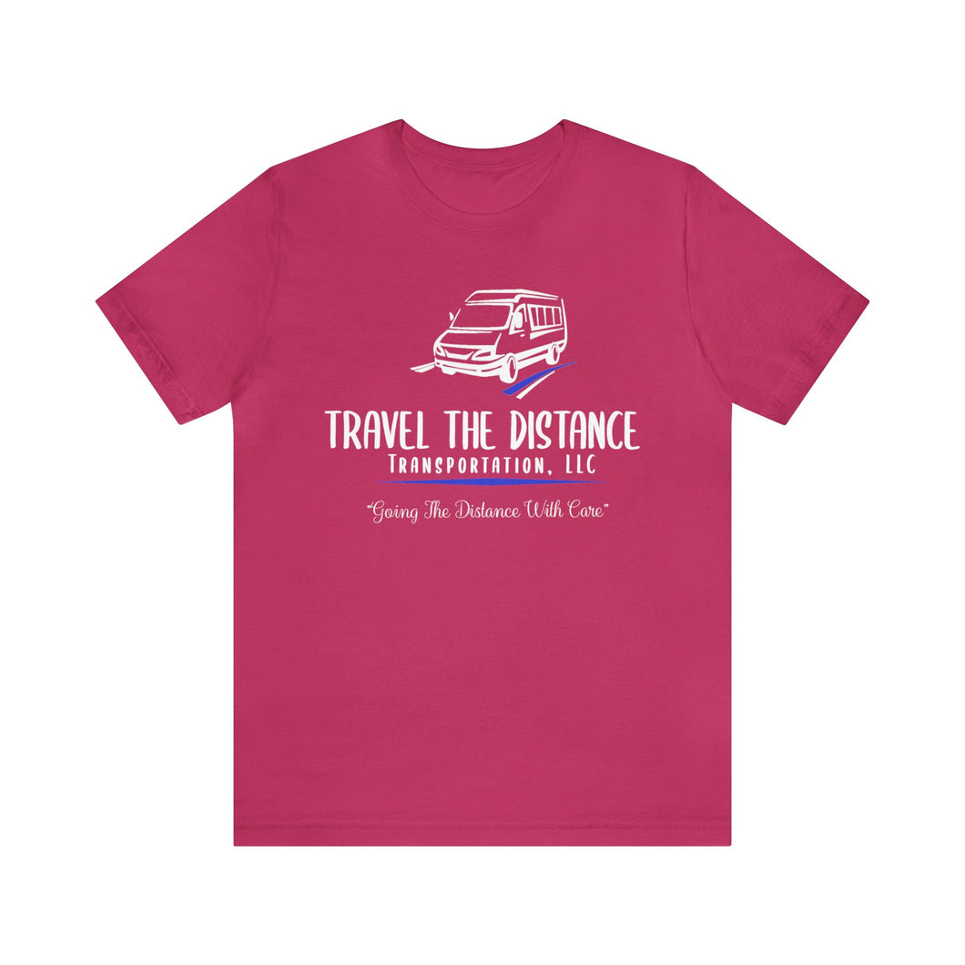 New Travel the Distance: Unisex Jersey Short Sleeve Tee