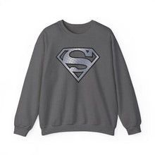 Cargar imagen en el visor de la galería, Black Superman: Unisex Heavy Blend™ Crewneck Sweatshirt