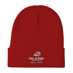 New Travel the Distance: Embroidered Beanie