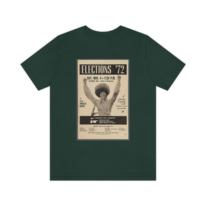 Elections '72/Angela Davis: Unisex Jersey Short Sleeve Tee