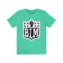 Cargar imagen en el visor de la galería, BLM Shield (B&amp;W): Kings&#39; or Queens&#39; Jersey Short Sleeve Tee