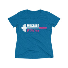 Cargar imagen en el visor de la galería, Muscles &amp; Mascara: Queens&#39; Heather Wicking Tee