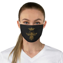 Load image into Gallery viewer, Queen Bee (Golden): Queens&#39; Fabric Face Mask