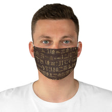 Load image into Gallery viewer, Egyptian Hieroglyphics: Fabric Face Mask