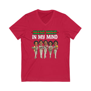 In My Mind/Ivori: Unisex Jersey Short Sleeve V-Neck Tee