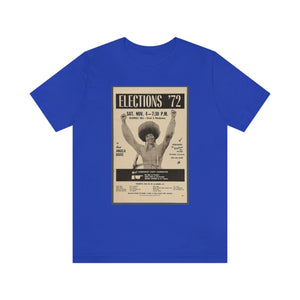 Elections '72/Angela Davis: Unisex Jersey Short Sleeve Tee