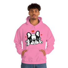 Load image into Gallery viewer, Mia/French Bulldog: Unisex Heavy Blend™ Hooded Sweatshirt