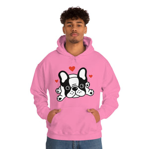 Mia/French Bulldog: Unisex Heavy Blend™ Hooded Sweatshirt