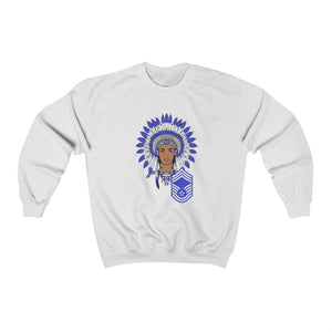 USAF Female Chief: Unisex Heavy Blend™ Crewneck Sweatshirt