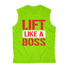 Load image into Gallery viewer, Lift Like A Boss: Kings&#39; Sleeveless Performance Tee