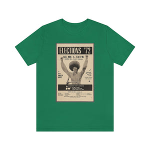 Elections '72/Angela Davis: Unisex Jersey Short Sleeve Tee