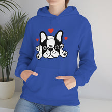 Load image into Gallery viewer, Mia/French Bulldog: Unisex Heavy Blend™ Hooded Sweatshirt