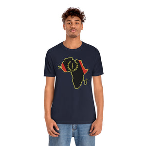 African American Heritage Flag/Africa:  Unisex Jersey Short Sleeve Tee