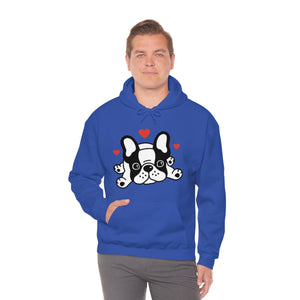 Mia/French Bulldog: Unisex Heavy Blend™ Hooded Sweatshirt