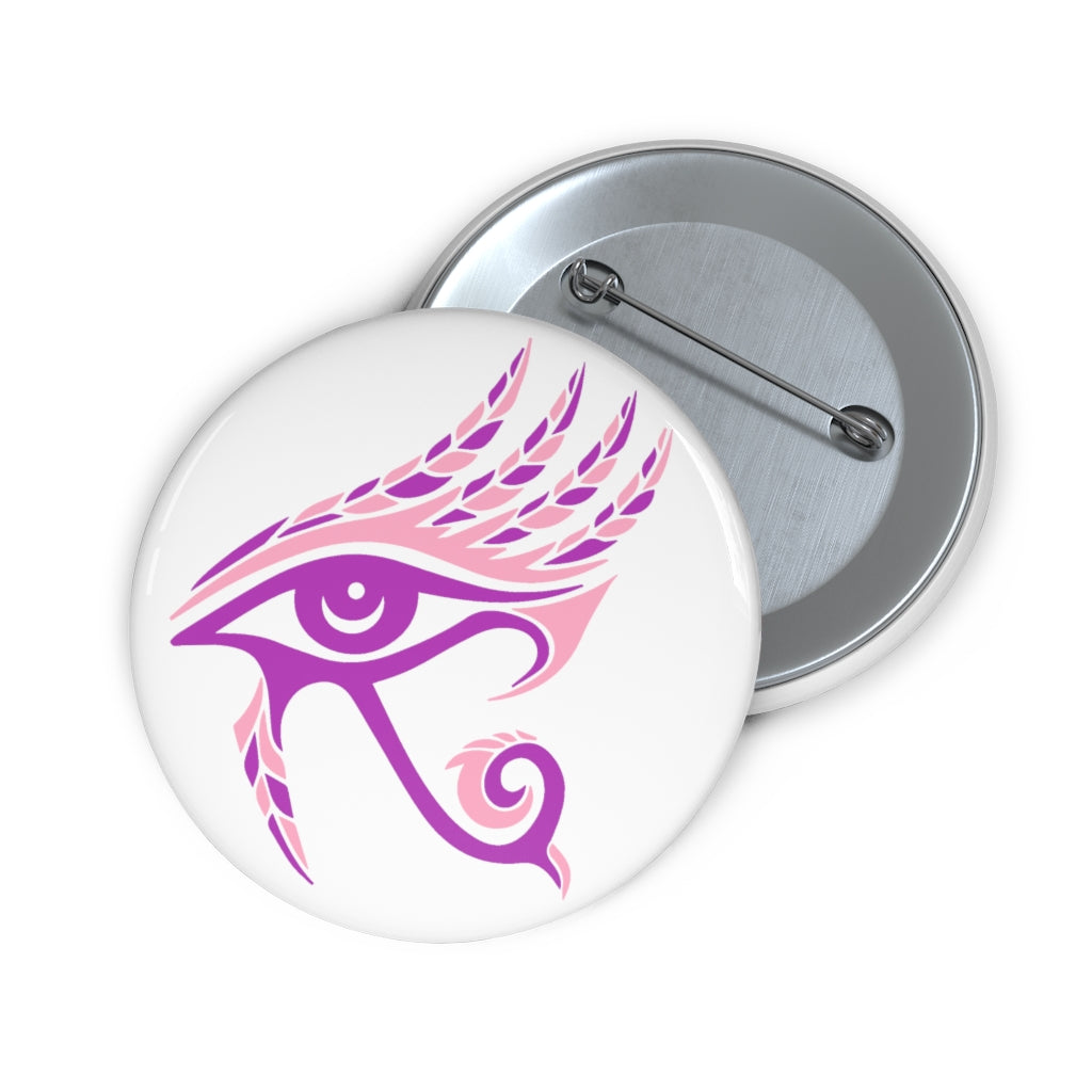 Eye of Horus (Pink & Purple): Custom Buttons
