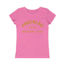 Load image into Gallery viewer, Freckled Face Brown Girl: Princess Tee