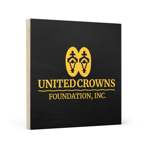 United Crowns Foundation, Inc. Logo: Wood Canvas