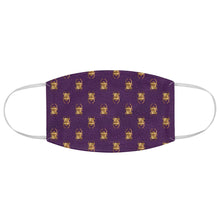 Cargar imagen en el visor de la galería, Scarab Beetle (Purple): Kings&#39; or Queens&#39; Fabric Face Mask