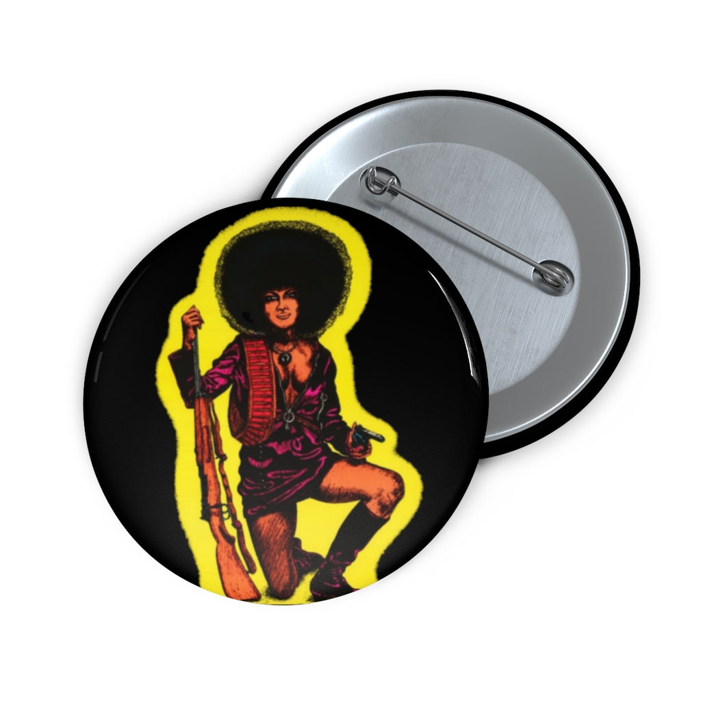 Female Afro Power: Custom Buttons