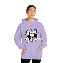 Load image into Gallery viewer, Mia/French Bulldog: Unisex Heavy Blend™ Hooded Sweatshirt