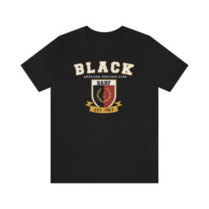 Black Heritage Flag: Unisex Jersey Short Sleeve Tee