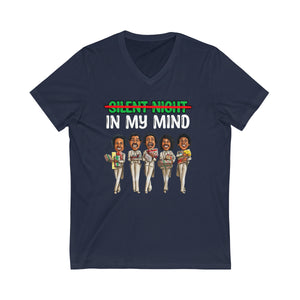 In My Mind/Ivori: Unisex Jersey Short Sleeve V-Neck Tee