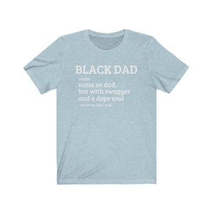 Black Dad: Kings' or Queens' Jersey Short Sleeve Tee