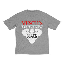 Load image into Gallery viewer, Muscles Are The New Black: Kings&#39; Heather Dri-Fit Tee