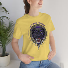 Load image into Gallery viewer, Panther (Wakanda Forever): Unisex Jersey Short Sleeve Tee