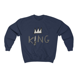 Crowned King: Unisex Heavy Blend™ Crewneck Sweatshirt