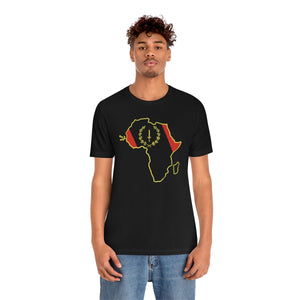 African American Heritage Flag/Africa:  Unisex Jersey Short Sleeve Tee