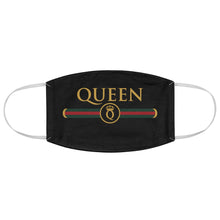 Load image into Gallery viewer, Queen Logo: Queens&#39; Fabric Face Mask
