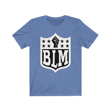 Cargar imagen en el visor de la galería, BLM Shield (B&amp;W): Kings&#39; or Queens&#39; Jersey Short Sleeve Tee