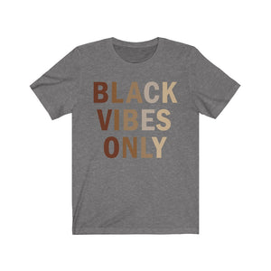 Black Vibes Only: Kings' or Queens' Jersey Short Sleeve Tee