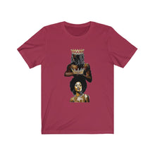 Load image into Gallery viewer, Crowned Couple: Kings&#39; or Queens&#39; Jersey Short Sleeve Tee