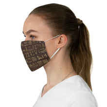 Load image into Gallery viewer, Egyptian Hieroglyphics: Fabric Face Mask