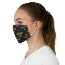 Load image into Gallery viewer, Queen Been (Black): Queens&#39; Fabric Face Mask