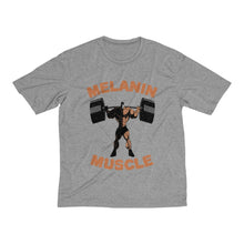 Load image into Gallery viewer, Melanin Muscle: Kings&#39; Heather Dri-Fit Tee