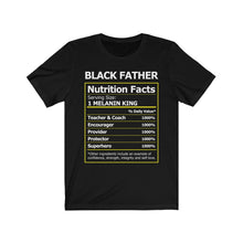 Cargar imagen en el visor de la galería, Black Father: Kings&#39; Jersey Short Sleeve Tee