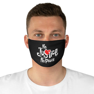 No Justice No Peace: Kings' or Queens' Fabric Face Mask