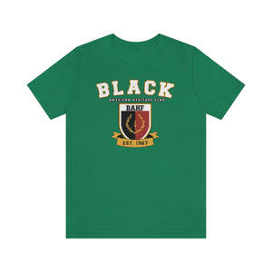 Black Heritage Flag: Unisex Jersey Short Sleeve Tee