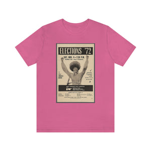 Elections '72/Angela Davis: Unisex Jersey Short Sleeve Tee