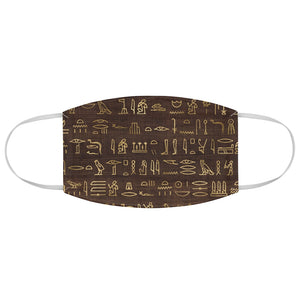 Egyptian Hieroglyphics: Fabric Face Mask