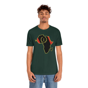 African American Heritage Flag/Africa:  Unisex Jersey Short Sleeve Tee